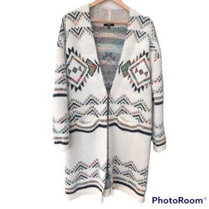 MM By My Michelle Eyelash Long Cardigan Sweater Size XL
